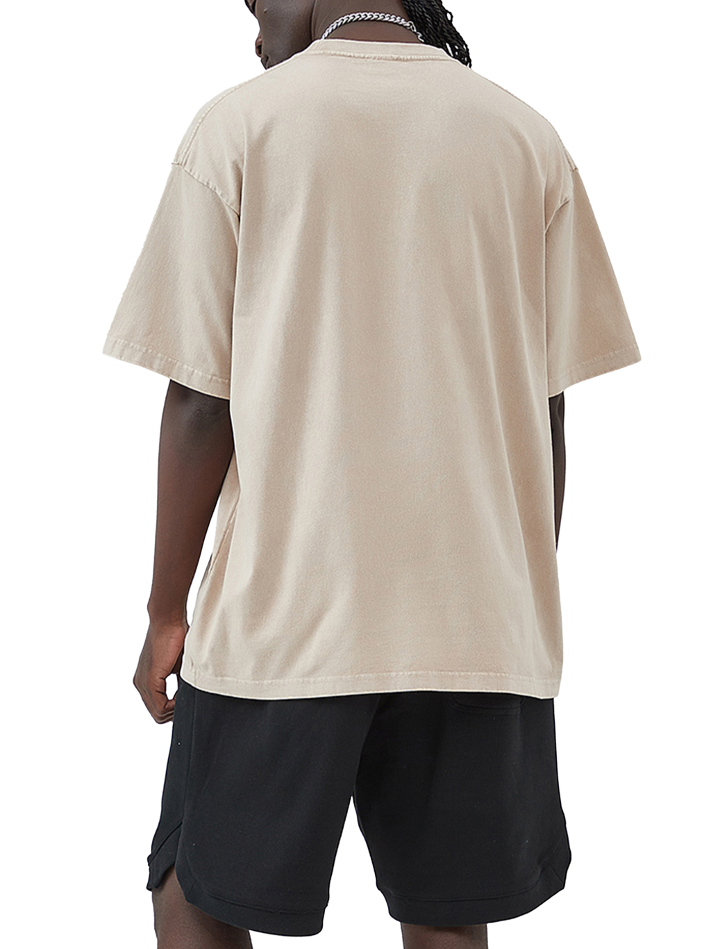 Oversize Snow Washed T-Shirt #R00037 | TAPSTITCH-7